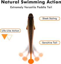 Pre-Rigged Soft Fishing Lures, Well-Made Easy Catching Lures for Family Fishing, Great Action Swimbaits with Spinner, All-Conditions Fishing Gear for Bass Trout Walleye, Crappie Fishing Jigs