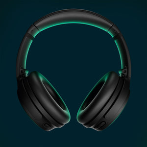 Quietcomfort Bluetooth Headphones, Wireless Headphones with Active over Ear Noise Cancelling and Mic, Deep Bass, up to 24 Hours of Playtime, Black
